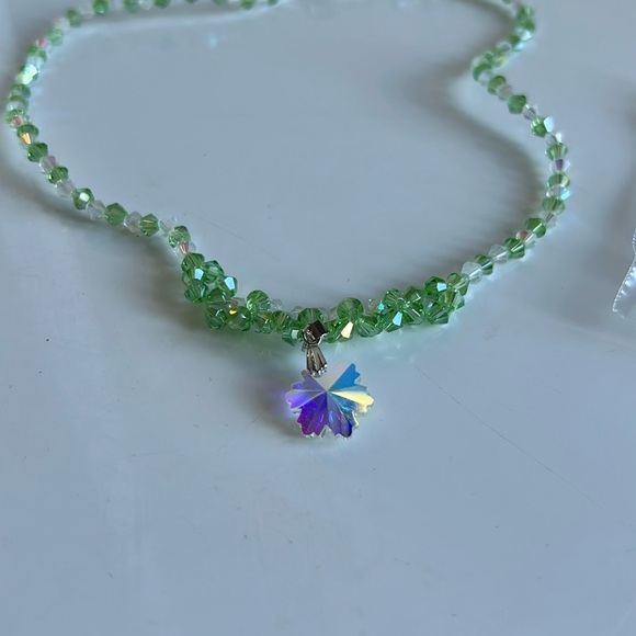 (4 for $20) Butterfly Beaded Necklace & Earrings - Picture 2 of 4